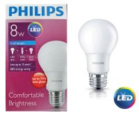 Philips หลอด LED BULB 8 วัตต์ ขั่ว E27 แสงเดย์ไลท์