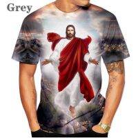 2023 Customized Fashion Classic Jesus  Patterned 3D Short-Sleeved Comfortable Sports Leisure T-shirt Men Hip-Hop ，Contact the seller for personalized customization