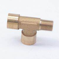 1/8 BSP Female x 1/8 BSP Female x 1/8 BSP Male Tee 3 Way Brass Pipe Fitting Connector Water Fuel Gas