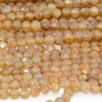 Natural Simple Quality Yellow Sapphire Faceted Round Beads 4mm