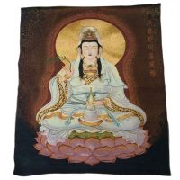 The Golden Light The Goddess Guanyin Statue Of Tibet And Nepal Thangka