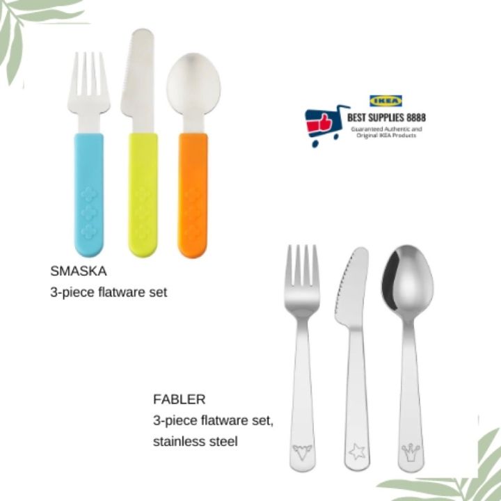 FABLER 3-piece flatware set, stainless steel - IKEA