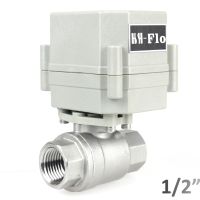 Hsh Flo 1/2 Dc12v Dn15 2ทางวาล์วสแตนเลสมอเตอร์304 Cr2 01วาล์วไฟฟ้า