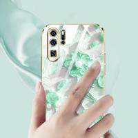 เคสหรูหราสำหรับ Huawei P20 Pro P30 Pro P40 P30 P20 Lite P40ไลท์แฟชั่นภาพสีน้ำมันกันกระแทกเคสโทรศัพท์ป้องกันโทรศัพท์พร้อมฟรีสายคล้อง