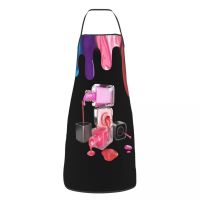 Nail Artist Gift Bib Aprons Women Men Unisex Kitchen Chef Manicurist Nail Polish Tablier Cuisine for Cooking Baking Painting