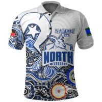 2023 NEW Style Kangaroos Australian Football Polo Shirt NAIDOC  Patternssize：XS-6XLNew product，Can be customization