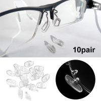 10 Pairs/Pack Silicone Nose Pads For Glasses Non Slip Extra Soft Transparent Screw-in Nose pads Eyewear Accessories 13mm