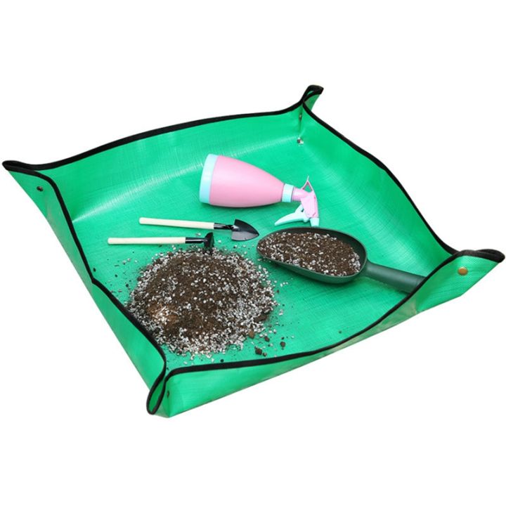 2pcs-planting-mat-mat-pad-waterproof-foldable-pot-mat-transplanting-pad