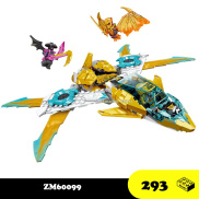 Đồ chơi Lắp ráp Phi thuyền Zane ZM60099 Ninjago aircraft Xếp hình thông