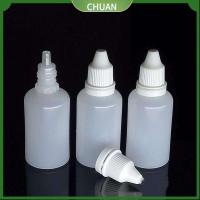 CHUAN 50PCS พลาสติกทำจากพลาสติก ขวดหยด15มล. สีขาวขาว เล็กๆน้อยๆ ขวดหยดบีบ แบบพกพาได้ BPA Free หยดยาหยอดตาแบบน้ำ น้ำมันหอมระเหย