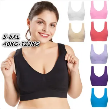 Sports Bra Women's Large S-6xl Sexy Open Back Seamless Mesh Top No Steel  Ring Casual