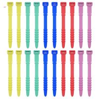 20 Pcs Reusable Fastening Cable Ties Silicone Wire Cord Keeper Cable Organizer