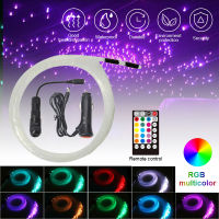 12V RGB 60pcs Fiber Optic Star Light kit Car LED Ceiling Light Limo Headliner Decor Car Interior Decorative Atmosphere Lamp