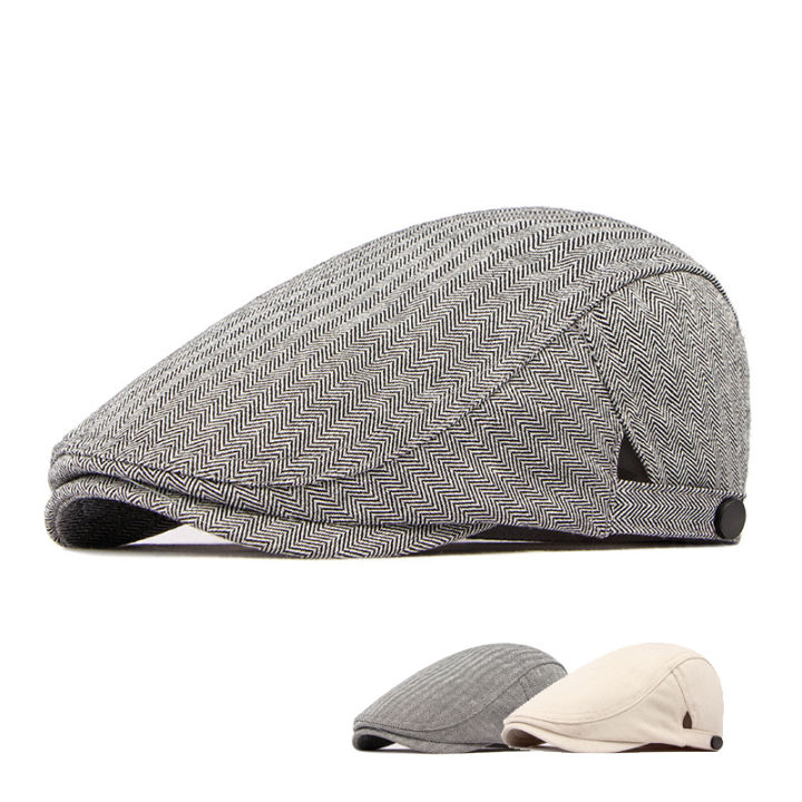 คลาสสิก-herringbon-beret-หมวกสำหรับผู้ชายผู้หญิง-r-british-newsboy-หมวก-gatsby-หมวกแบนจิตรกรหมวกผ้าฝ้าย-berets