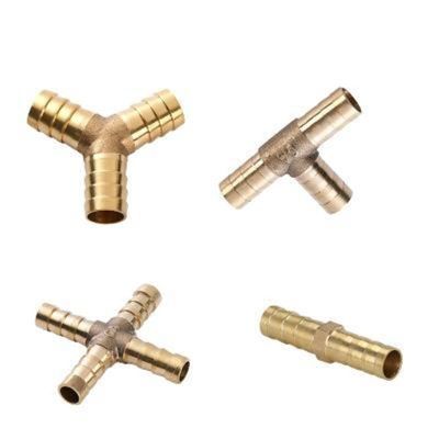 Brass Barb Pipe Fitting 2 3 4 way brass connector For 4mm 5mm 6mm 8mm 10mm 12mm 16mm 19mm hose copper Pagoda Water Tube Fittings Pipe Fittings Accesso