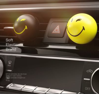 Smile Car Aromatherapy Perfume Cartoon Smiley Air Conditioner Outlet Freshener Accessories Diffuser