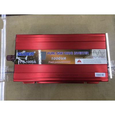 SUOER PURE SINE WAVE INVERTER รุ่น FPC-1000VA 24V 1000W / เพียวไซน์ เครื่องแปลงไฟแบตเตอรี่เป็นไฟบ้าน / 24โวลต์ 1000วัตต์