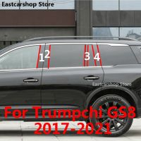 สำหรับ GS8 Trumpchi GAC 2021 2020 2019หน้าต่างประตูรถของตกแต่งคอลัมน์กลางกลางสติกเกอร์ป้องกัน B Strip PC 2017 2018