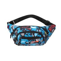 Fashion Outdoor Bag Waterproof Waist Bum Bag Running Jogging Belt Pouch Zip Fanny Pack Mobile Phone Bag Oxford Cloth Chest Bag