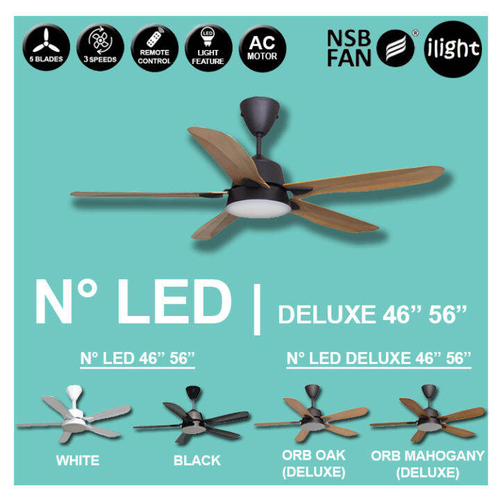 NSB N° LED DELUXE 46 / 56 AC MOTOR 3 COLOUR LED LIGHT WITH REMOTE