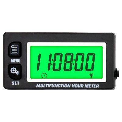 LCD Digital Hourmeter Tachometer Engine Replaceable Clock for Motorcycle ATV Marine Boat Gasoline Engines