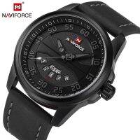 （A Decent035）NAVIFORCEFashion ชายนาฬิกากีฬานาฬิกาข้อมือผู้ชายและวันที่ DisplayWatch Relogio Masculino