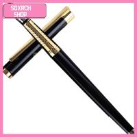 SQXRCH SHOP โลหะสำหรับตกแต่ง ปากกาหมึกหมึก สีดำสีดำ ปากกาหมึกซึม ของใหม่ ปากกาสำหรับเด็ก ออฟฟิศสำหรับทำงาน