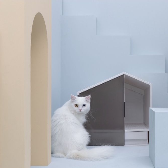 furrytail-เฟอร์รี่เทล-glow-house-cat-litter-box-กล่องครอกแมวรูปบ้าน