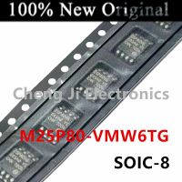 10PCS/Lot M25P80-VMW6TG M25P80-VMW6 25P80VG SOIC-8 หน่วยความจําแฟลชอนุกรมดั้งเดิมใหม่ M25P10-AVMN6TP M25P10 25P10VP