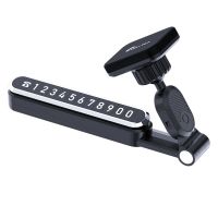 SUMI-TAP 1 Set Car Phone Stand Magnetic Car Phone Stand for Tesla Adjustable with Number Plate Magnetic Adsorption Mounting Accessories