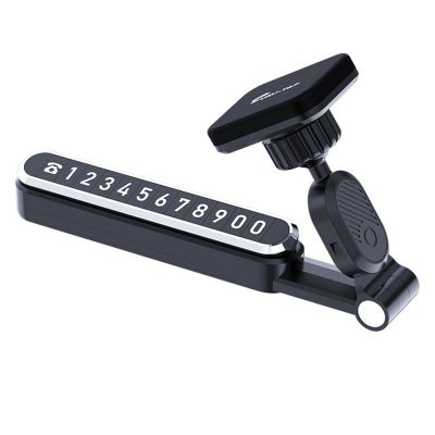 SUMI-TAP 1 Set Car Phone Stand for Tesla Adjustable with Number Plate Magnetic Adsorption Mounting Accessories