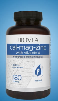 BIOVEA CAL-MAG-ZINC [with Vitamin D3 (cholecalciferol)] / 90 Tablets