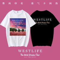 2023 High quality new style westlife Westlife West Boys concert ticket support peripheral short-sleeved t-shirt Shenzhen Shanghai