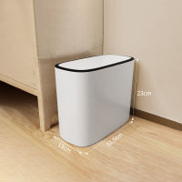 14L Large Capacity Trash Cans Kitchen Toilet Garbage Bag Holder Rubbish Bin Dustbin Bucket Crack Press-Type Bathroom Waste Bin