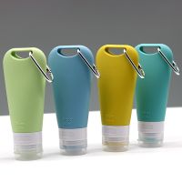 【YF】◈  90ml Refillable Bottle Silicone Shampoo Squeeze Tube Makeup Storage Jars