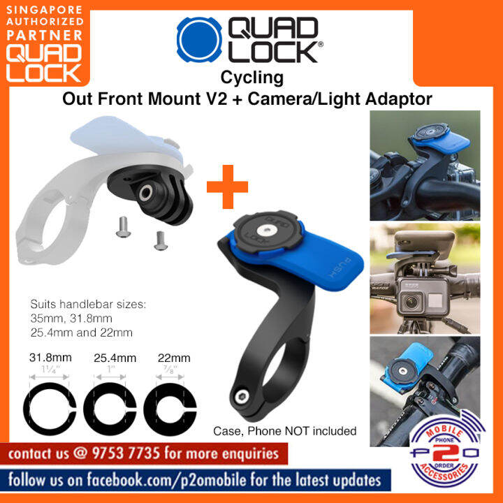 Quad Lock Out Front Mount V2 + Camera/Light Adaptor Lazada Singapore