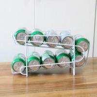 Refrigerator Fresh-keeping Beverage Can Beer Kitchen Storage Rack Double-layer Aluminum Shelf Desktop Storage Rack Organize