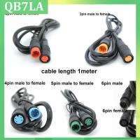 QB7LA Shop M8 2/3 4 5 6 Pin core male to female M/F Extension Butt Joint Plug connector Cable Electric Bicycle Waterproof for Ebike Wire