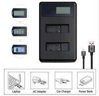 ที่ชาร์จแบตเตอรี่กล้อง FV50 SMALLUSB Dual Rapid Battery Charger with LCD Screen for SONY HDR CX390 290E PJ510 820E 790E 660E XR260 CX700E