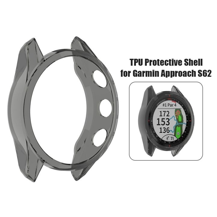 เคสนาฬิกาข้อมือ-tpu-ป้องกันรอยขีดข่วน-อุปกรณ์เสริม-สําหรับ-garmin-approach-s62