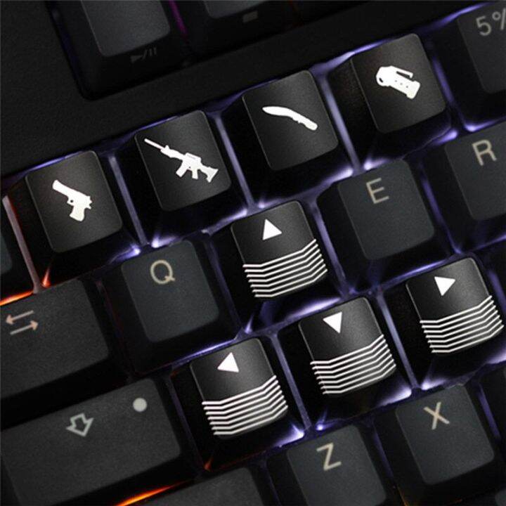 Gamer Shortcut Keys Mechanical Keyboard ABS Keycap WASD Arrow Arms
