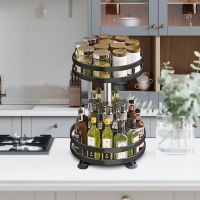 hotx【DT】 Spice Jar Glass Organizer Pepper Shakers Flavor Seasoning Pigs Rack Bottle Holder Flavouring Shelf