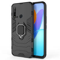 เคส Huawei Nova 5i Case ชุดเกราะกันกระแทก Slim Rugged Hybrid Hard Plastic + Tpu Bracket Magnet 360 Ring Holder ฝาหลัง