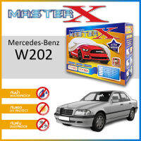 ผ้าคลุมรถ ส่งฟรี Mercedes-Benz W202 ตรงรุ่น กล่อง MASTER-X ผ้า HI-PVC อย่างดีหนาพิเศษ ป้องกันแดด ป้องกันฝน ป้องกันฝุ่น