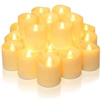 24Pcs/Set Flameless LED Candle Creative ing Led Tea Light Warm White Flameless Candle Halloween Christmas Decor Candle Light