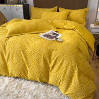 Egyptian Cotton Bed Sheet SolidColor Quilt Cover Bedlinen Bedding Set King Queen Size Bed Linen Duvet Cover Bed Sheet Pillowcase