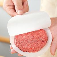 Meat Press Wax Liners Burger Press Wax Paper Non-stick Hamburger Patty Paper 100pcs Round Wax Parchment Sheets for Burger Press