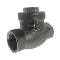 WZJG BSPT 1-1/2" DN40 PN16 CF8M Threaded Swing Check Valve 200PSI Stainless Steel SS304 Female Check Valve