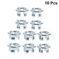 10pcs Bathroom Kitchen Basin Trim Bath Sink Hole Round Overflow Drain Cap Overflow Ring Hollow Wash Bathtub Accessoriess Traps Drains