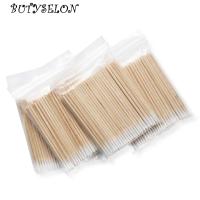 【YF】 Makeup Disposable Ultra-small Cotton Swab Lint Brushes Wood Buds Swabs Extension Glue Removing Tools